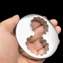 Prison bird male stainless steel grooved scrotum restraint load ring penis lock JJ ring abuse