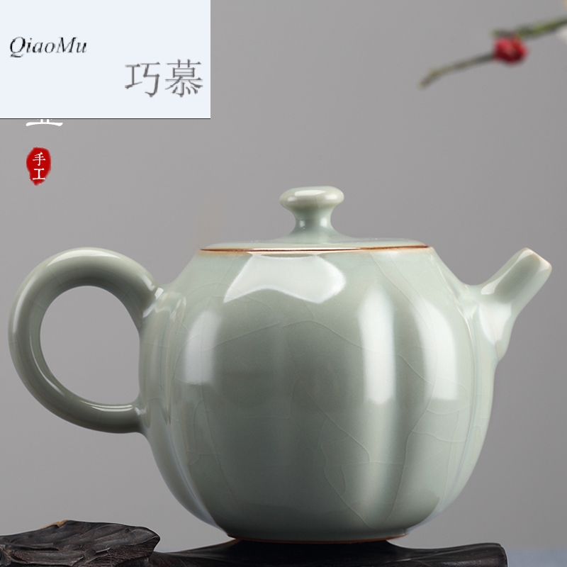 Qiao mu measured your up on the teapot can keep Chinese style of jingdezhen ceramic teapot your porcelain household kung fu by hand