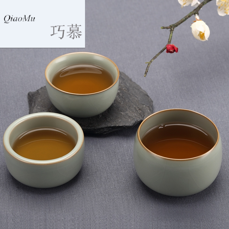 Qiao mu measured your up open cups can raise the master cup of jingdezhen ceramics by hand personal sample tea cup your porcelain cup