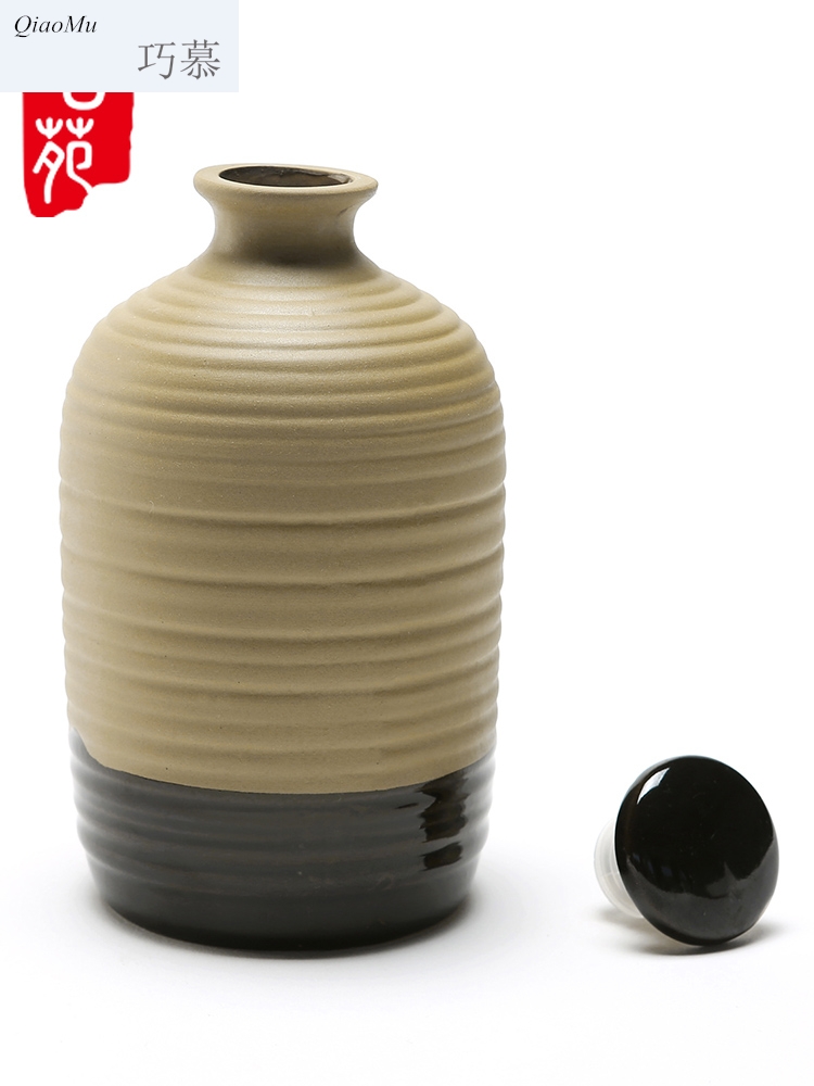 Qiao mu 1 kg pack TaoKong bottle unglazed ceramic jars soil sealing hoard bulk rice wine brewed white little hip