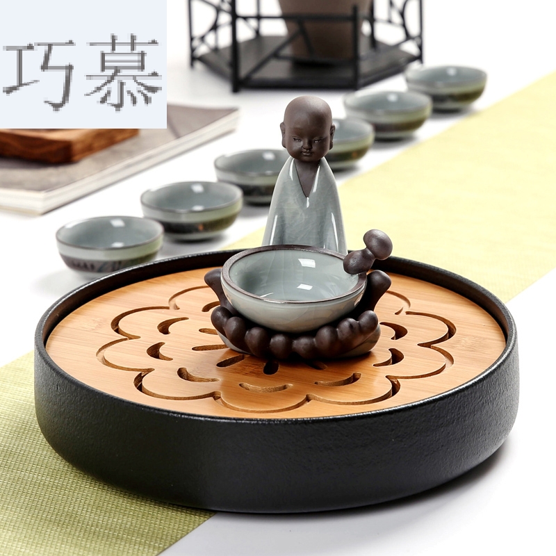 Qiao mu contracted elder brother up creative character filtering network frame your up ceramic) kung fu tea accessories tea home