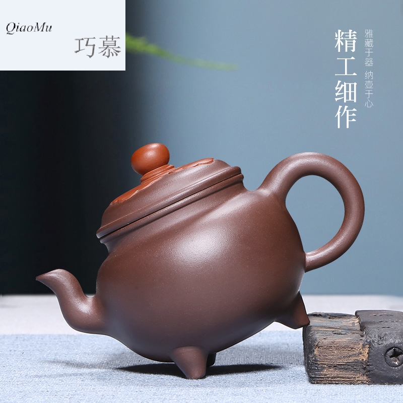 Qiao mu HM yixing masters are it pure manual undressed ore purple clay household kung fu teapot tea kettle