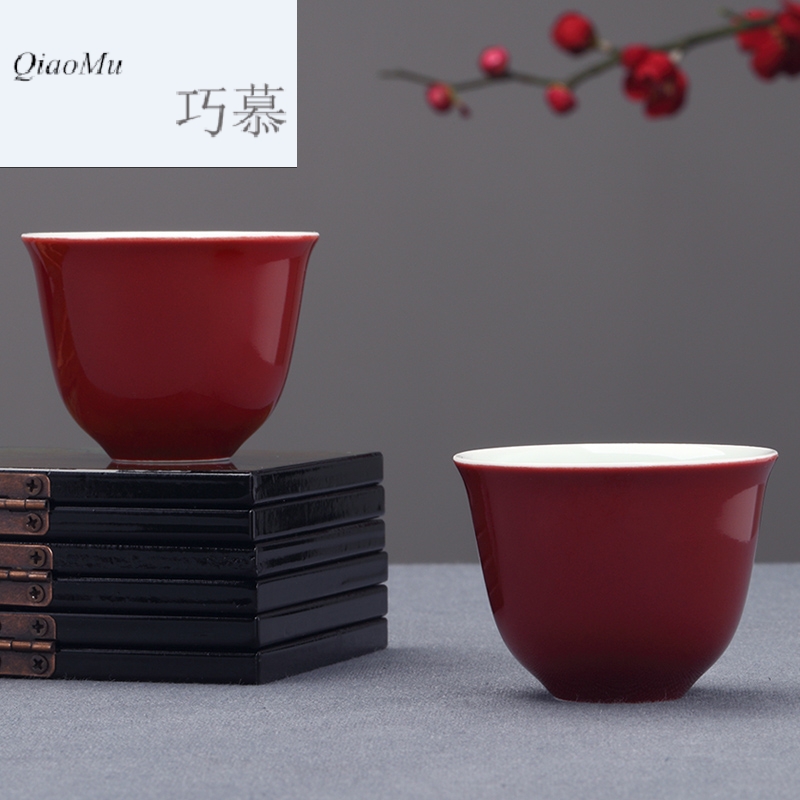 Qiao mu Taiwan FengZiJi red ceramic teapot household filter teapot tea kung fu tea set small clay POTS