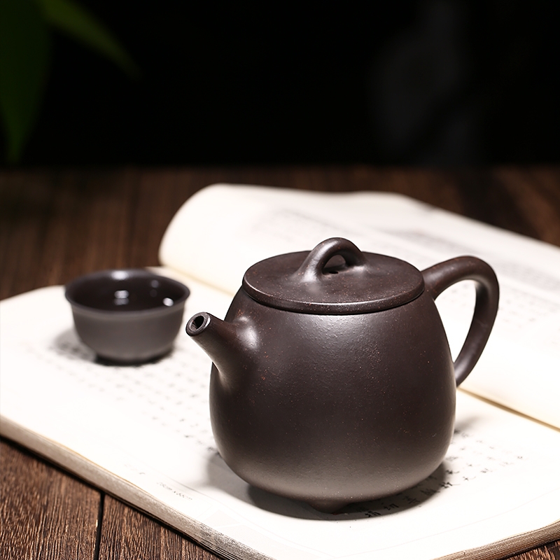 Qiao mu YM yixing ores are it by the manual teapot tea black gold sand kaolinite gourd ladle