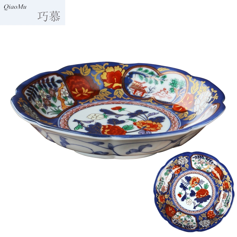 Qiao mu ancient Ivan dish dish dish in household small dishes snacks Japanese plates retro ceramic disc