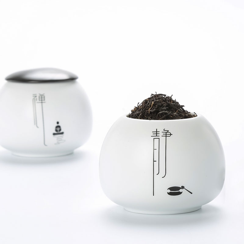 Qiao mu kung fu tea pot ceramic seal storage tanks pu 'er tea, green tea POTS of tea packaging