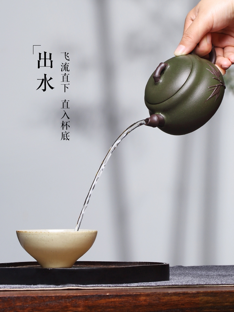 Qiao mu YH yixing pure manual it ferro ore its mud pot famous kung fu tea set the teapot