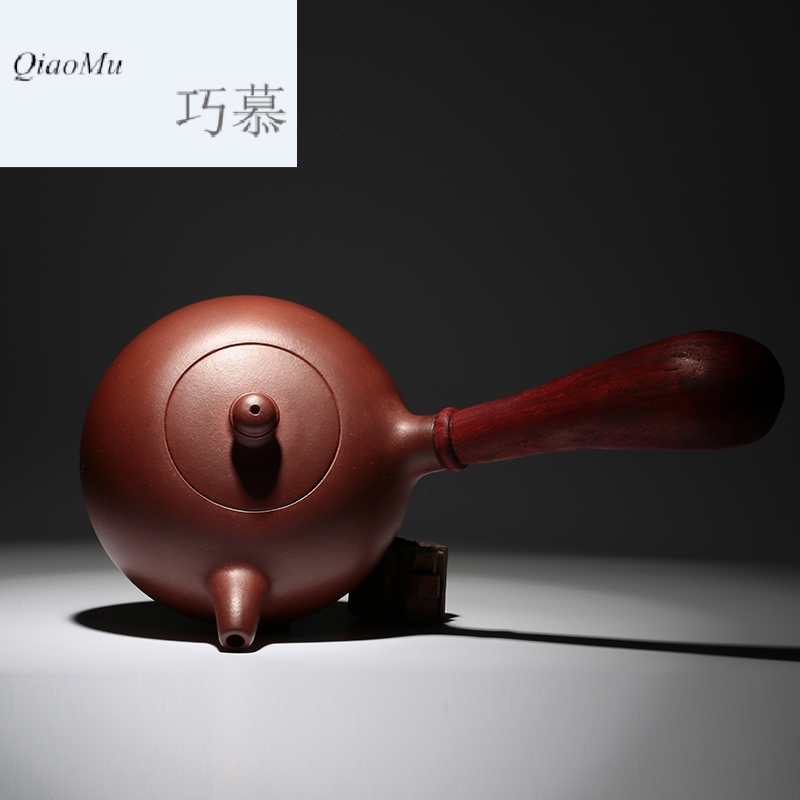 Qiao mu it side put the pot of yixing masters all hand undressed ore Tang Yu purple clay pot of annatto side teapot