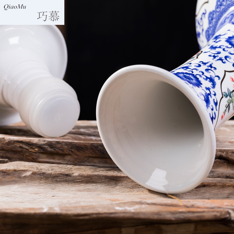 Qiao mu 5 jins of jingdezhen ceramic bottle wine jar four beauty diagram archaize home seal wine pot liquor