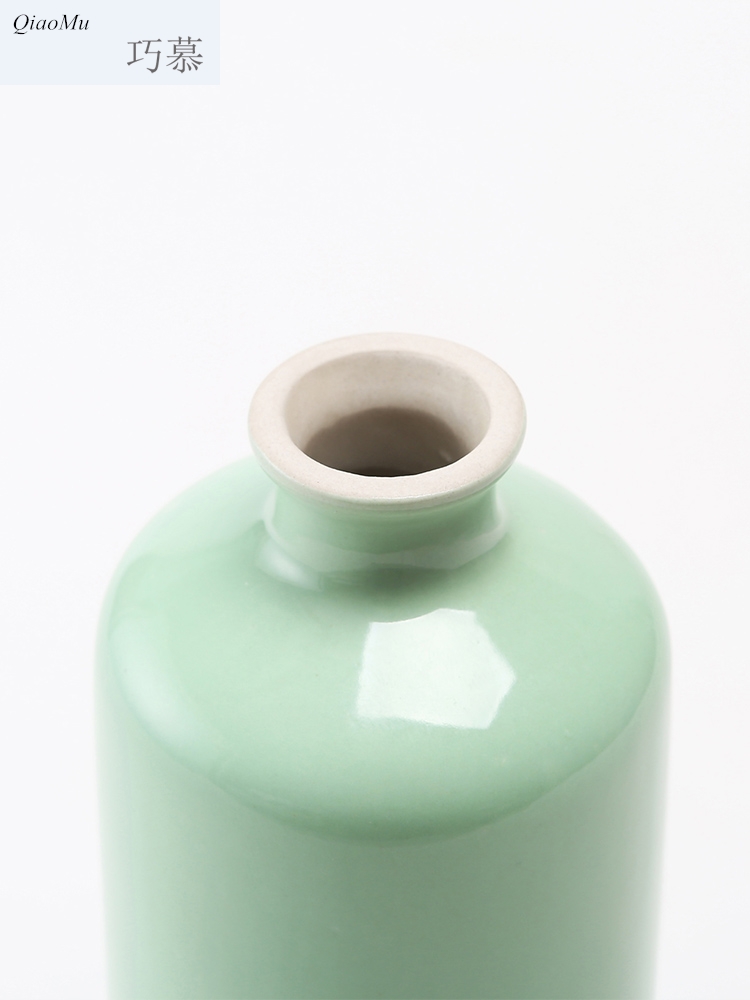 Qiao mu ceramic bottle pack 1 catty fruit white yellow home - brewed earthenware jar sealed flask containing the lid