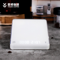 CAFEDE KONA coffee electronic scale GHOST double screen display Italian hand punch electronic scale bar weighing timing