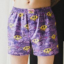 subreef mushroom Aro pants pure cotton dark island couple four corners panties men and women home shorts tide cartoon pajamas