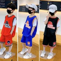 Boys summer clothes childrens sports suit 2022 summers CUHK Scout vest sports childrens clothes basketball clothes