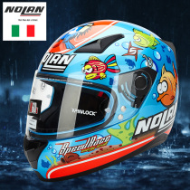 Italy NOLAN motorcycle helmet Mens and womens full helmet running helmet Full compound motorcycle racing four seasons import personality