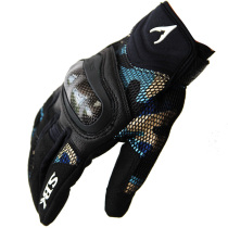 SBK motorcycle carbon fiber gloves summer AJ-1 Knight breathable anti-drop riding locomotive touch screen gloves anti-drop
