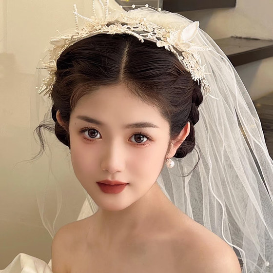 새로운 스타일 신부 베일 머리 장식, 결혼 증명서, 꽃 복고풍 헤어 액세서리, 꿈꾸는 공화국 스타일 사진 웨딩 하이 엔드 웨딩 액세서리 새로운 스타일 신부 베일 머리 장식, 결혼 증명서, 꽃 복고풍 헤어 액세서리, 꿈꾸는 공화국 스타일 사진 웨딩 하이 엔드 웨딩 액세서리