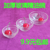 Beauty salon glass small Bowl transparent thickened essence oil Bowl beauty modulation bowl high quality crystal transparent saucer SPA Bowl