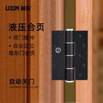 Lixin hydraulic hinge Buffer invisible door spring automatic rebound switch Door secret door closure Silent damping hinge