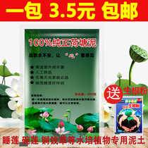 Lotus pond mud silt bowl lotus aquatic flowers River mud Water lily bowl lotus special soil Aquatic plants Lotus mud nutrient soil