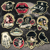 Diablo Tattoo Gothic style Tattoo suitcase luggage laptop skateboard Rock West Coast