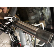 Small cloth folding car titanium front fork aging damage burst repair titanium alloy bushing titanium protective cover