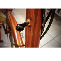 UnionJack cloth replaces the original plastic parts with aluminum head tube folding wave head black silver copper