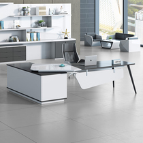 Creative fashion paint boss table Simple modern white boss table Presidents desk Managers desk Large desk