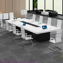 Shanghai Dicong special-shaped paint conference table Simple modern large long table creative fashion meeting office table