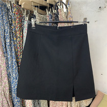 BAOLIN 1839 womens suit fabric A-line short skirt temperament high waist thin wild skirt spring