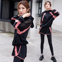 Sportswear running suit women summer yoga suit 2021 new autumn beginner gym running fast