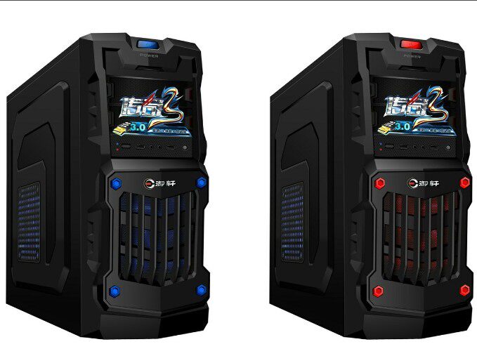 加上风扇更漂亮,风扇有蓝光 红光 彩光三种备选!