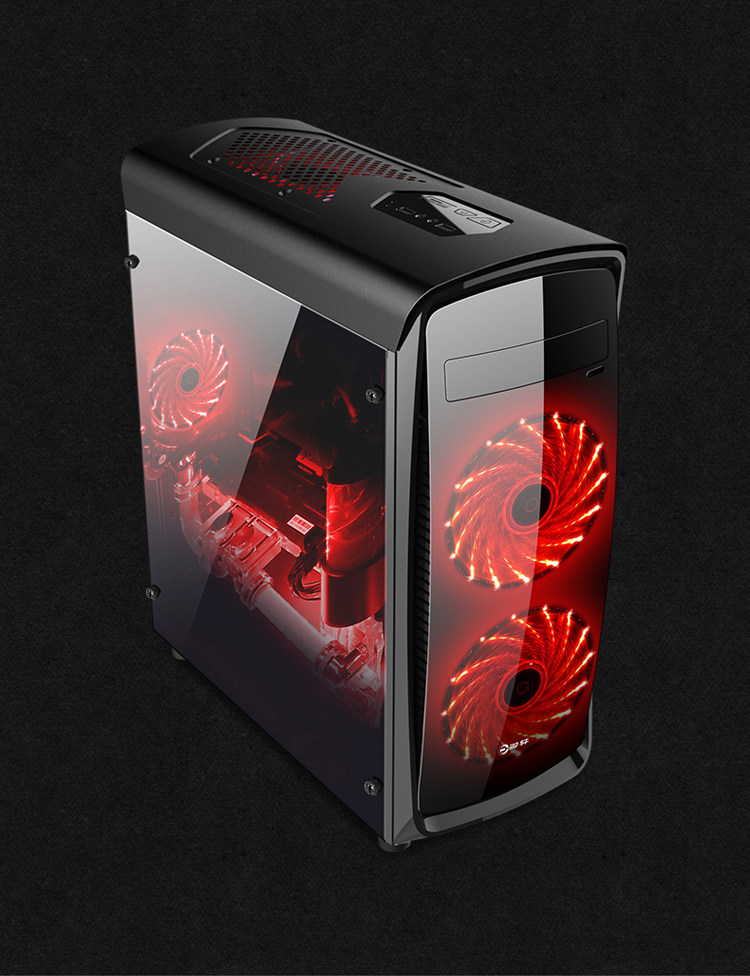 御轩极光机箱 全侧透机箱 usb3.