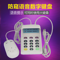 Cash register special anti-peep password keyboard password keypad voice prompt password keyboard drive-free USB