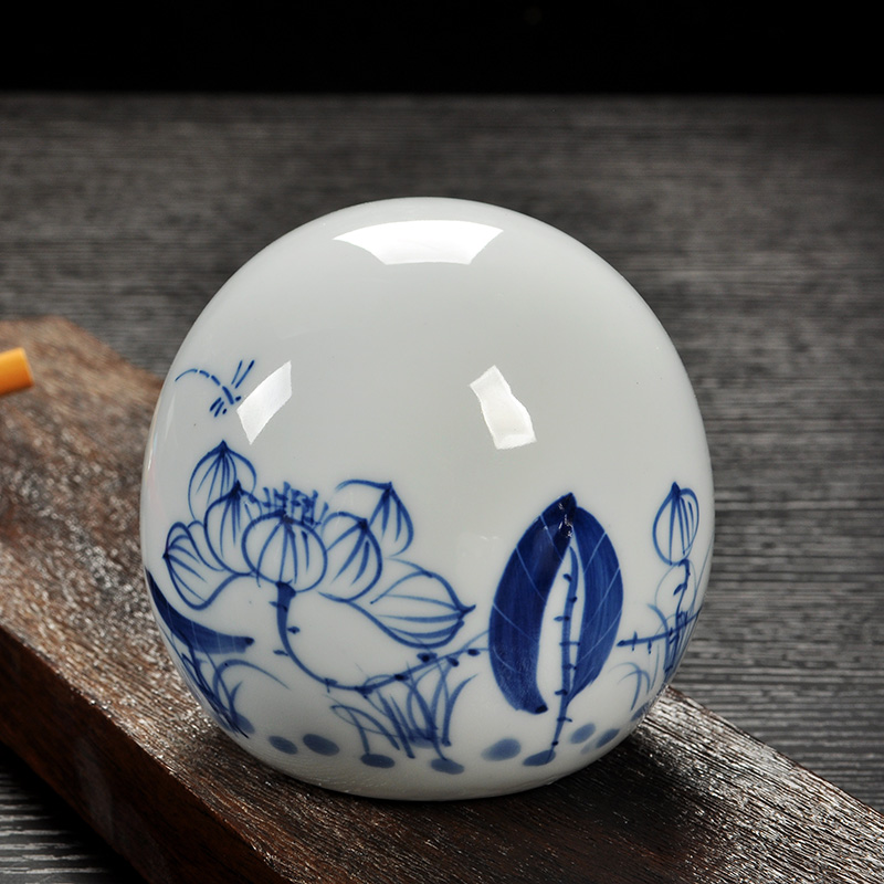 Hao chun landscape ashtray ashtray ceramic hand - made celadon lotus small ashtray egg - shaped wind type ashtray