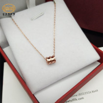 S925 sterling silver necklace female tide rose gold niche design sense simple net red ins small waist pendant clavicle chain