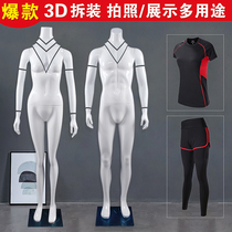 3d hollow model Mens and womens clothing fitting props Taobao shooting photo ghost human body easy to disassemble the model