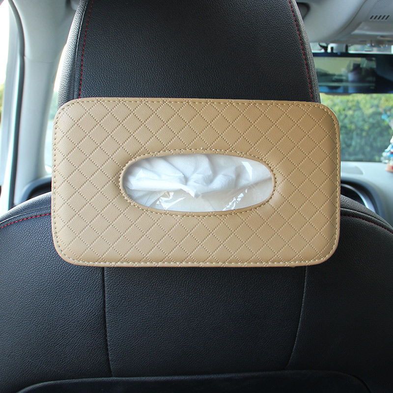 creative car armrest box, car tissue box, paper pumping sun visor, hanging napkin, multi-function pumping box