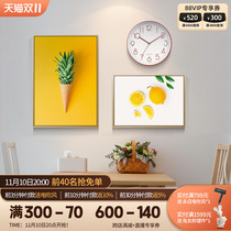 Nordicins restaurant wall decorative painting restaurant small fresh fruit mural modern simple patch painting