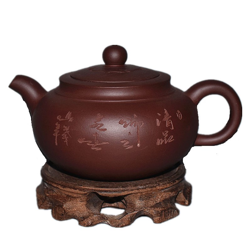The kitchen yixing it pure checking antique purple clay teapot kunfu tea pot set household ceramic tea set