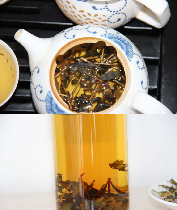 山西朔州右玉特产野生山茶有机黄芩清热降火绿茶茶叶包邮