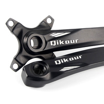 Qikour aluminum alloy crank mountain bike 104BCD tooth disc crank 170-175mm square hole crank changed to single disc