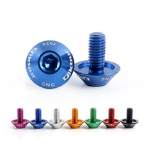 Qikour aluminum alloy ultra-light water bottle holder screws mountain bike accessories black silver hexagon socket screws