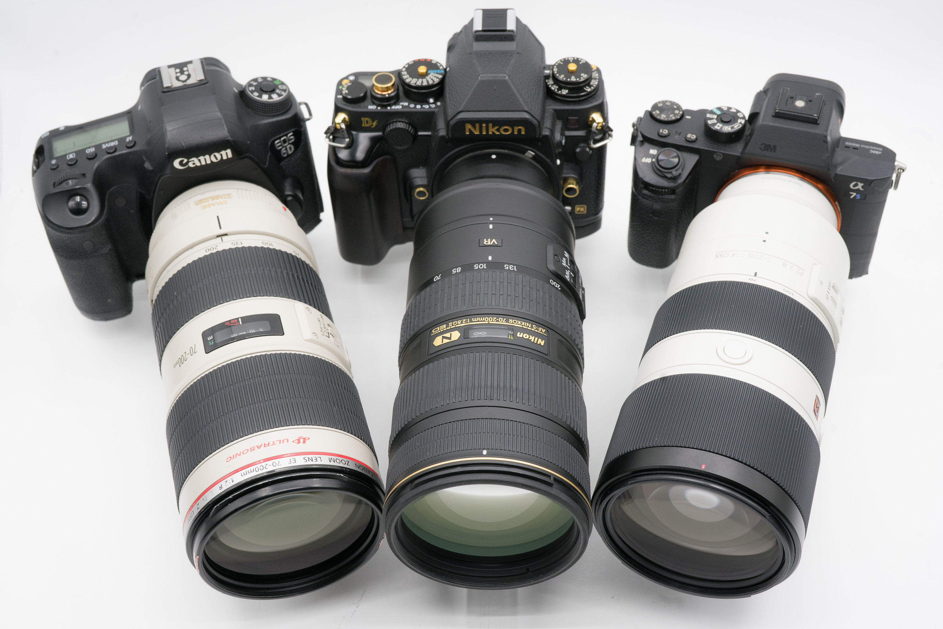 佳能,尼康,索尼 70-200mm f/2.8 镜头横评