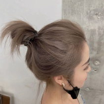 Flax tea brown hair dye yourself at home pure cream female foam plant 2021 popular color white summer Women