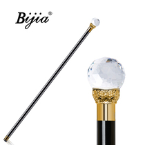 BIJIA golden crystal ball cane ladies scepter civilized stick Crutches men creative gift civilized cane