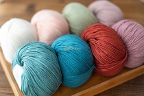 Mknit wool wire weave doll scarf sweater hand-knitted wire soft and skinny medium coarse pasvegan blend