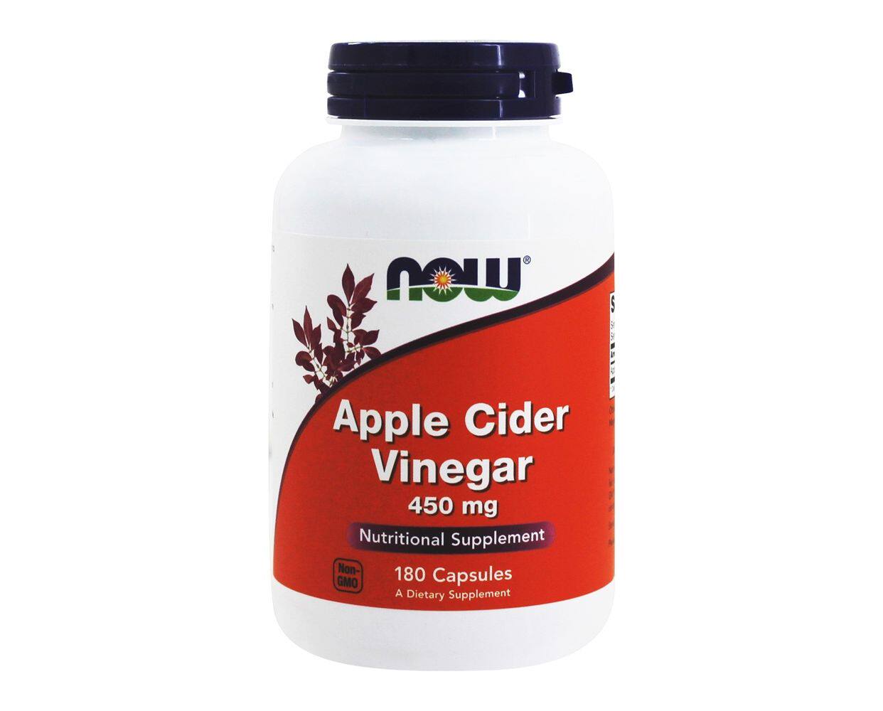 美国进口now foods诺奥 苹果醋纤体胶囊450mg-180粒
