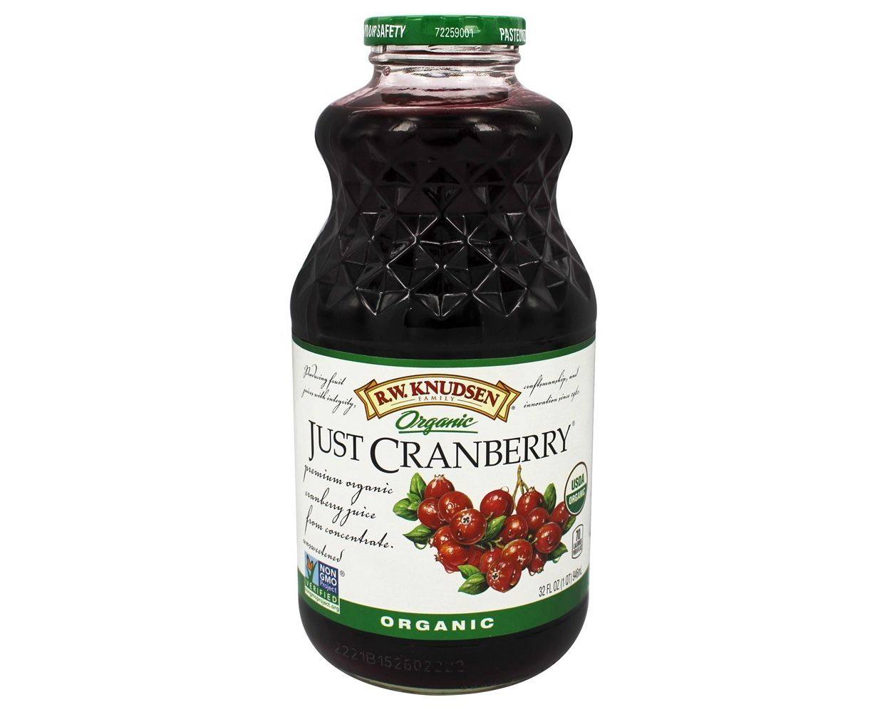 open and enjoy this delicious organic cranberry juice!