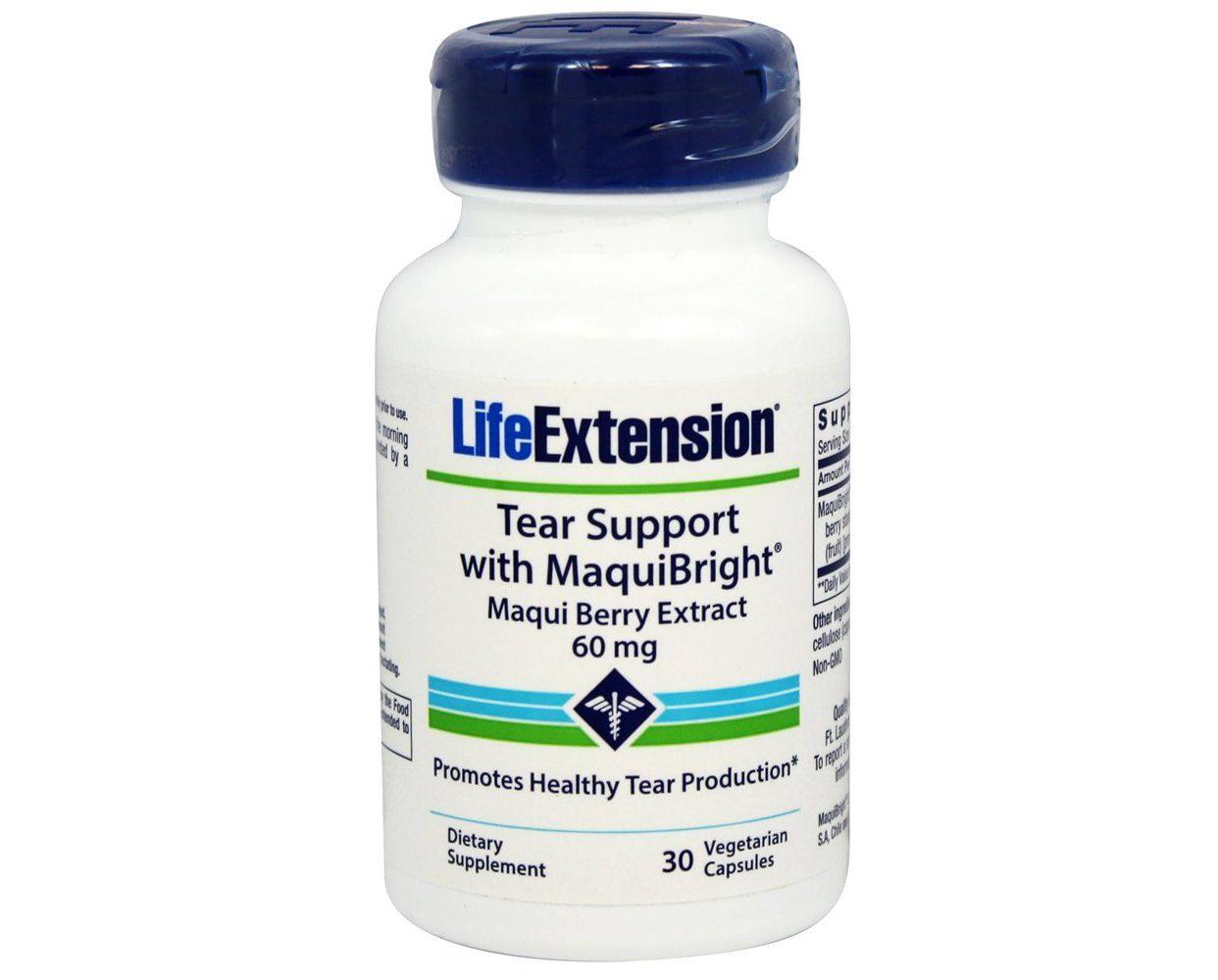 life extension-maquibright-30 素食胶囊眼泪支持