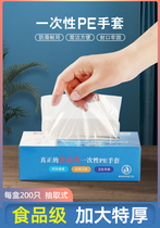 Protect Disposable Gloves Food Grade Catering Plastic Transparent Thick Durable Kitchen Boxed Extractable Film